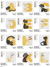 Playful Cat Alphabet Embroidery Set